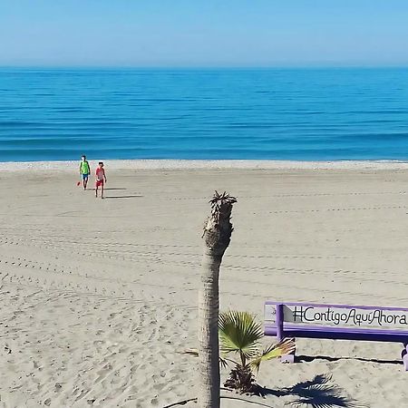 Escapada Familiar En Torrox Costa A 100M De La Playa, Vistas Al Mar Y Parking Gratis Daire Dış mekan fotoğraf