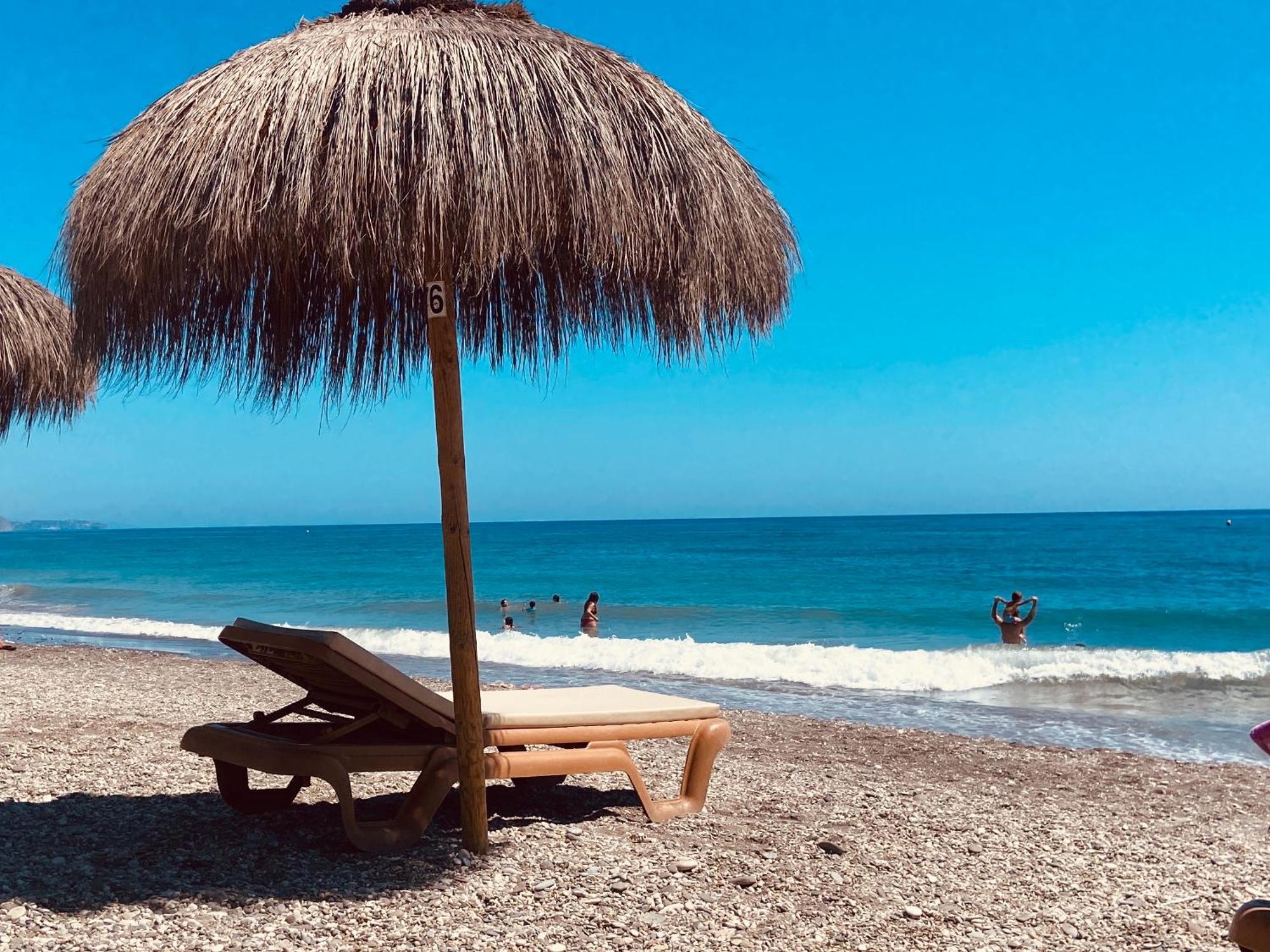 Escapada Familiar En Torrox Costa A 100M De La Playa, Vistas Al Mar Y Parking Gratis Daire Dış mekan fotoğraf