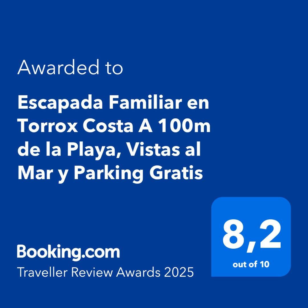 Escapada Familiar En Torrox Costa A 100M De La Playa, Vistas Al Mar Y Parking Gratis Daire Dış mekan fotoğraf